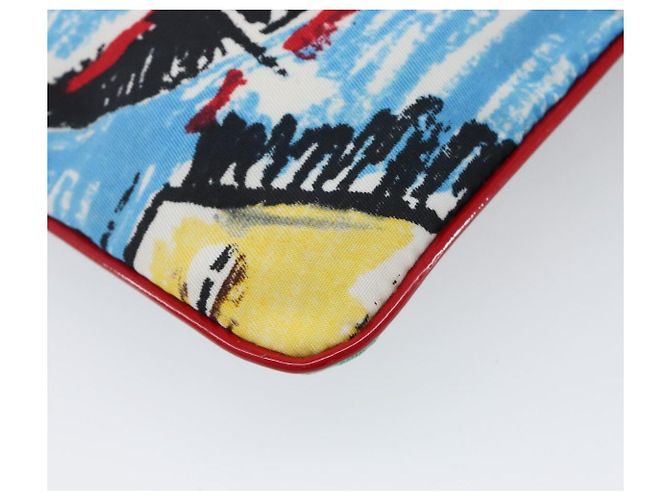 PRADA Nylon Pochette Multicolor Silver Auth bs37253A Silber Mehrfarben - Ansicht 16