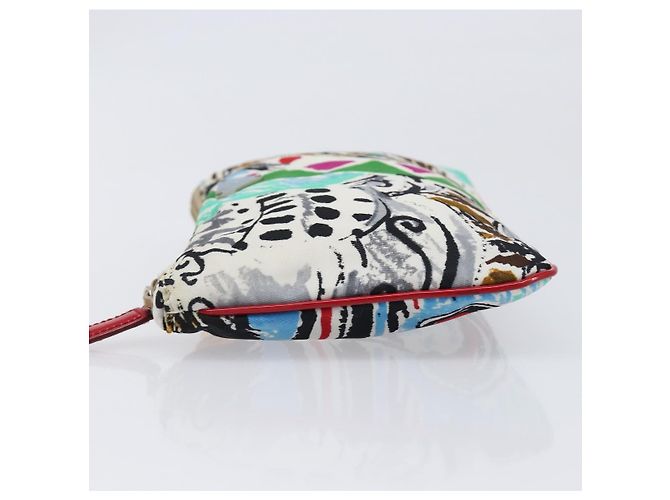 PRADA Nylon Pochette Multicolor Silver Auth bs37253A Silber Mehrfarben - Ansicht 4
