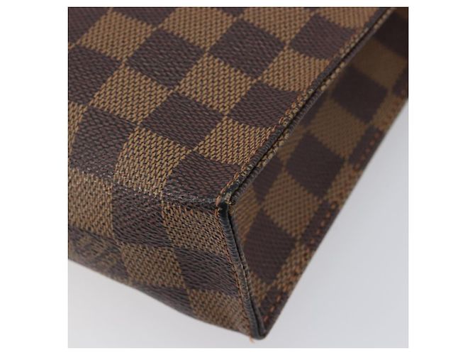 LOUIS VUITTON Damier Ebene Poche Toilette 26 Pouch N47543 LV Auth 205944A - vista 15