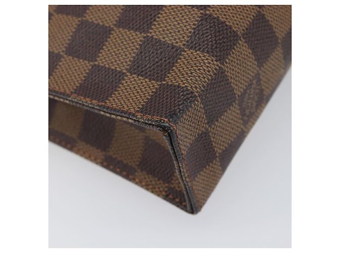 LOUIS VUITTON Damier Ebene Poche Toilette 26 Pouch N47543 LV Auth 205944A - vista 16