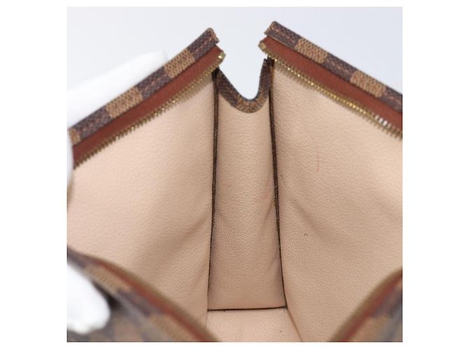 LOUIS VUITTON Damier Ebene Poche Toilette 26 Pouch N47543 LV Auth 205944A - vista 18
