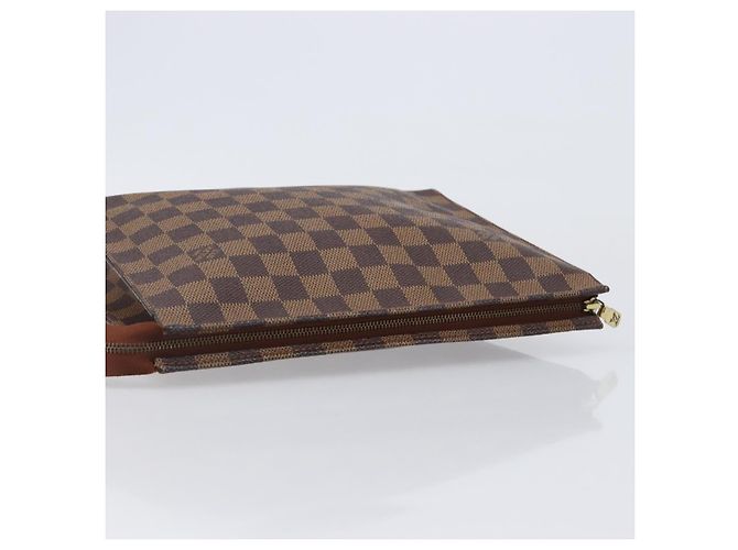 LOUIS VUITTON Damier Ebene Poche Toilette 26 Pouch N47543 LV Auth 205944A - vista 5