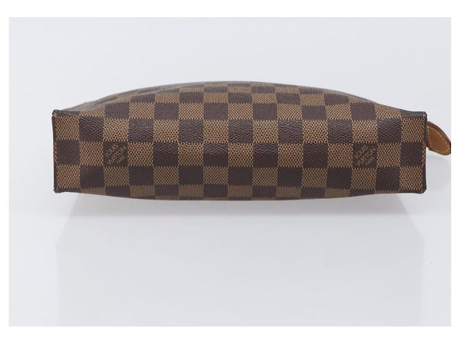 LOUIS VUITTON Damier Ebene Poche Toilette 26 Pouch N47543 LV Auth 205944A - vista 6