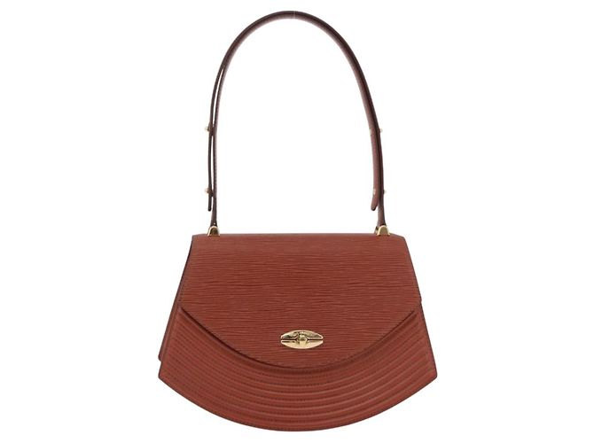 LOUIS VUITTON Epi Tilsitt Pouch Brown M52603 LV Auth ep16268A Marrone - vista 13