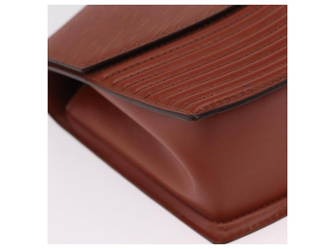 LOUIS VUITTON Epi Tilsitt Pouch Brown M52603 LV Auth ep16268A Marrone - vista 15