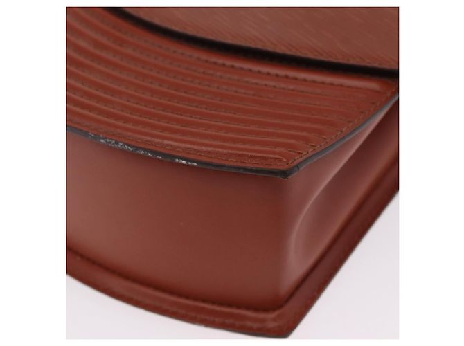 LOUIS VUITTON Epi Tilsitt Pouch Brown M52603 LV Auth ep16268A Marrone - vista 16