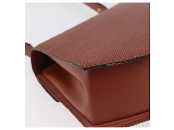 LOUIS VUITTON Epi Tilsitt Pouch Brown M52603 LV Auth ep16268A Marrone - vista 18