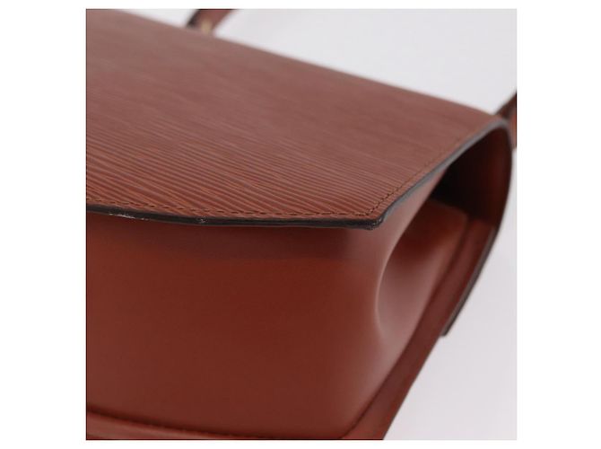 LOUIS VUITTON Epi Tilsitt Pouch Brown M52603 LV Auth ep16268A Marrone - vista 19