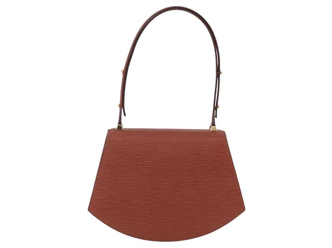 LOUIS VUITTON Epi Tilsitt Pouch Brown M52603 LV Auth ep16268A Marrone - vista 2