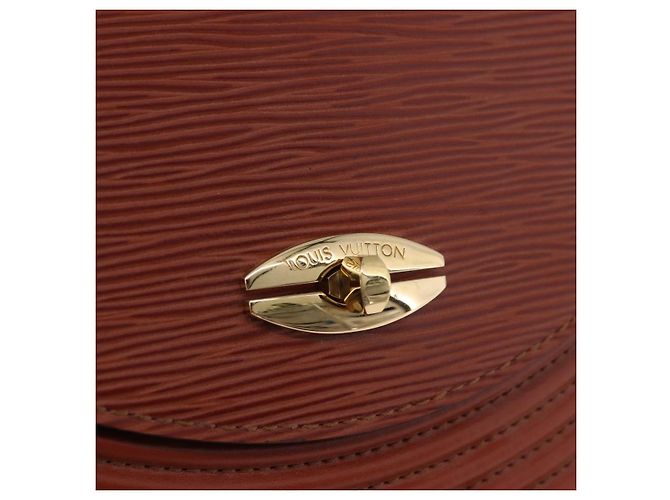 LOUIS VUITTON Epi Tilsitt Pouch Brown M52603 LV Auth ep16268A Marrone - vista 20
