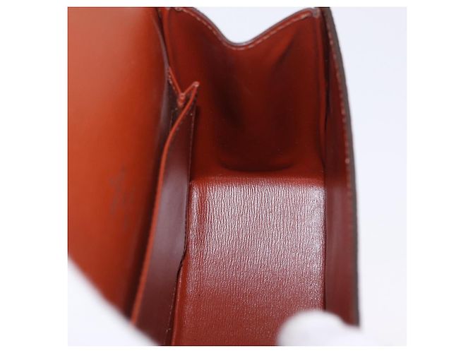 LOUIS VUITTON Epi Tilsitt Pouch Brown M52603 LV Auth ep16268A Marrone - vista 24
