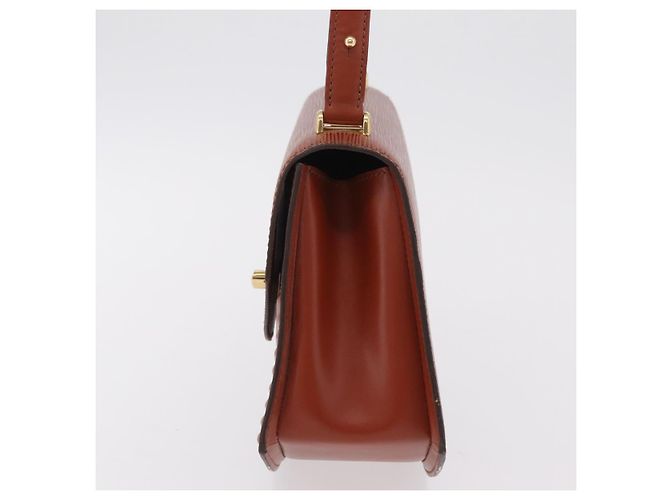 LOUIS VUITTON Epi Tilsitt Pouch Brown M52603 LV Auth ep16268A Marrone - vista 3
