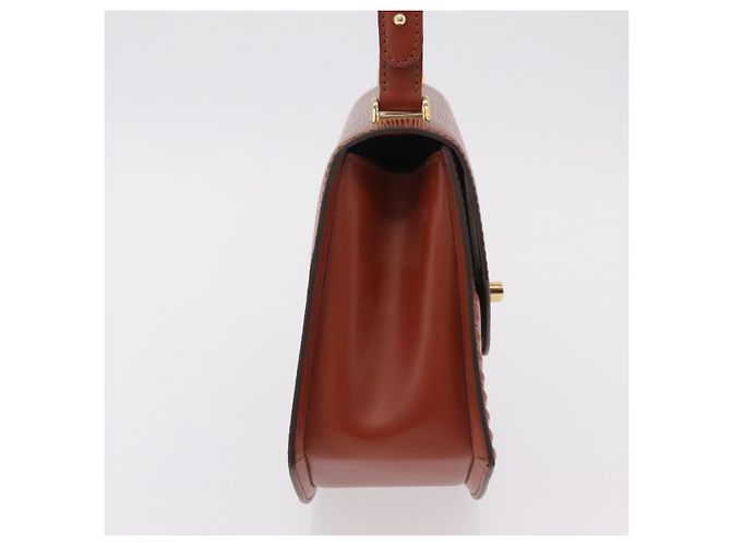 LOUIS VUITTON Epi Tilsitt Pouch Brown M52603 LV Auth ep16268A Marrone - vista 4