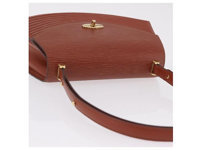 LOUIS VUITTON Epi Tilsitt Pouch Brown M52603 LV Auth ep16268A Marrone - vista 6