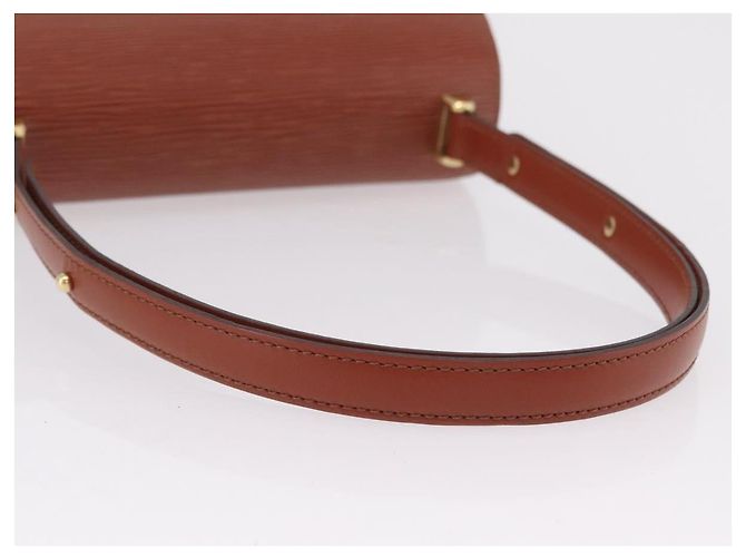LOUIS VUITTON Epi Tilsitt Pouch Brown M52603 LV Auth ep16268A Marrone - vista 7