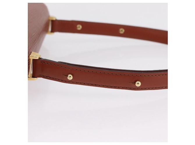 LOUIS VUITTON Epi Tilsitt Pouch Brown M52603 LV Auth ep16268A Marrone - vista 8