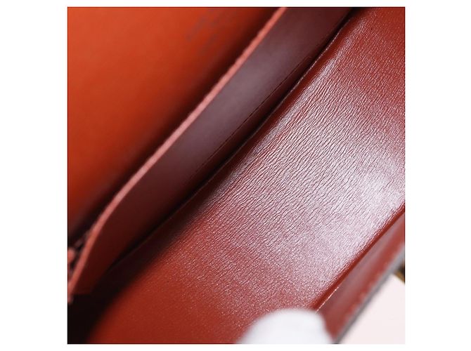 LOUIS VUITTON Epi Tilsitt Pouch Brown M52603 LV Auth ep16268A Marrone - vista 9