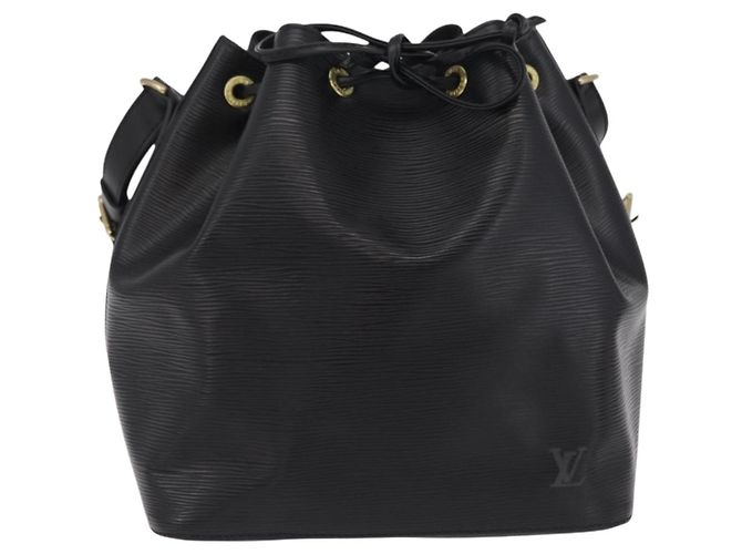 Borsa a tracolla LOUIS VUITTON Epi Petit Noe Nera M44102 LV Auth 200846 Nero - vista 13