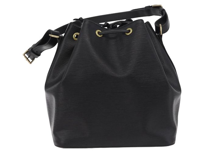 Borsa a tracolla LOUIS VUITTON Epi Petit Noe Nera M44102 LV Auth 200846 Nero - vista 2