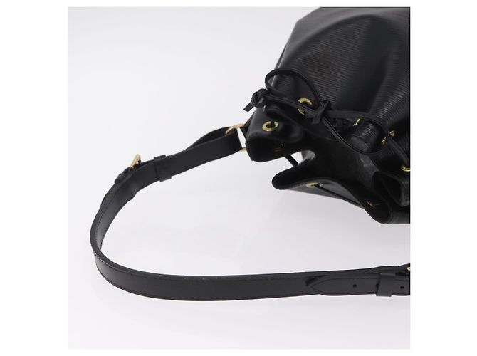 Borsa a tracolla LOUIS VUITTON Epi Petit Noe Nera M44102 LV Auth 200846 Nero - vista 7