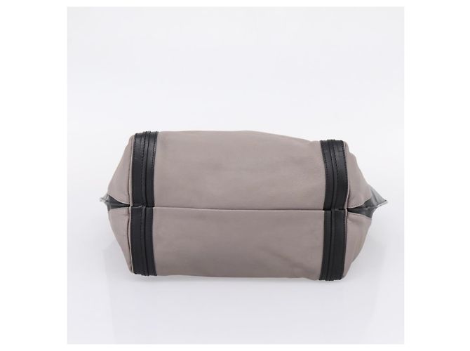 Chloé Bolsa de mão Chloe em couro cinza tom dourado Auth mr2941 Marrom - vista 10