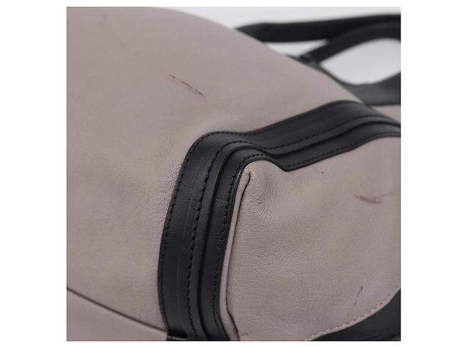 Chloé Bolsa de mão Chloe em couro cinza tom dourado Auth mr2941 Marrom - vista 11