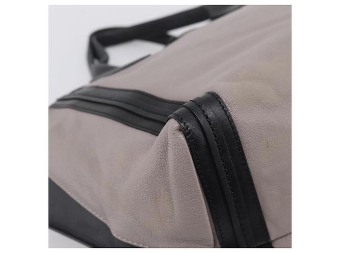 Chloé Bolsa de mão Chloe em couro cinza tom dourado Auth mr2941 Marrom - vista 14