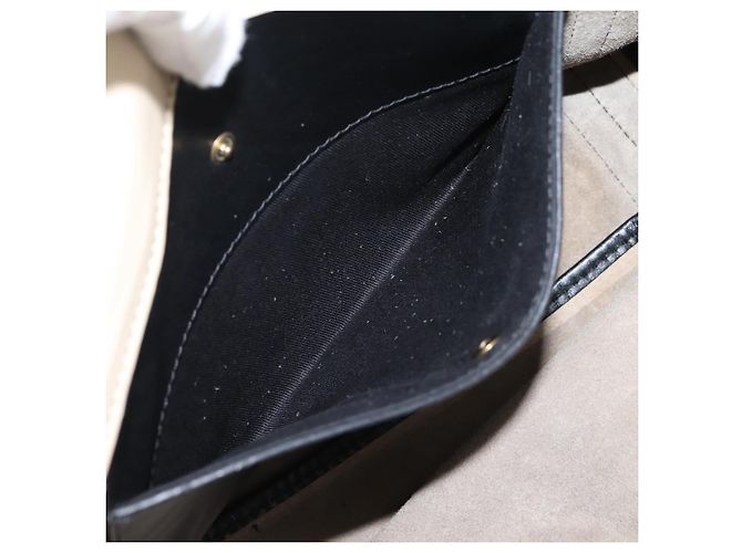 Chloé Bolsa de mão Chloe em couro cinza tom dourado Auth mr2941 Marrom - vista 20