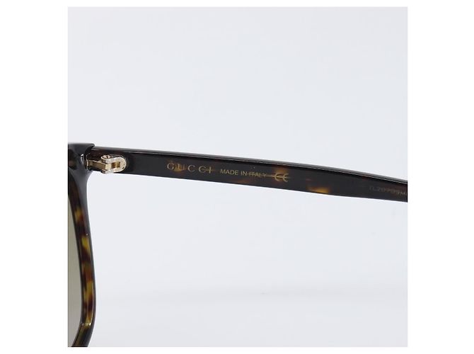 Occhiali da sole GUCCI plastica Dark Brown Auth bs37304 Marrone scuro - vista 10