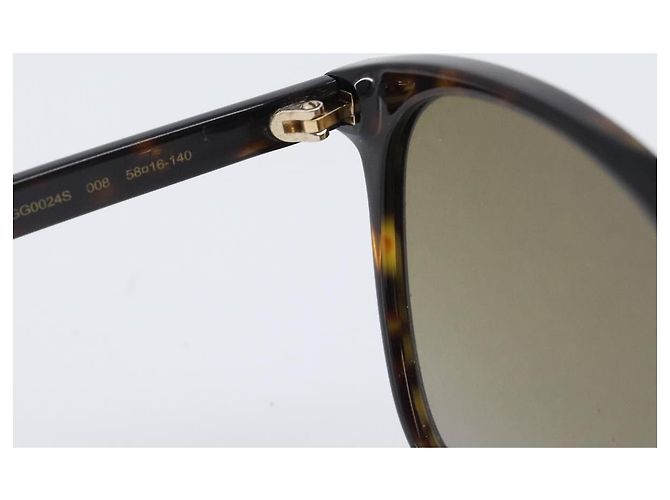 Occhiali da sole GUCCI plastica Dark Brown Auth bs37304 Marrone scuro - vista 13