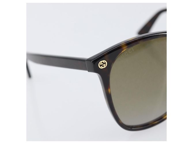 Occhiali da sole GUCCI plastica Dark Brown Auth bs37304 Marrone scuro - vista 8