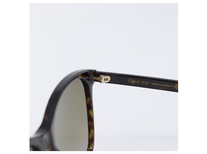 Occhiali da sole GUCCI plastica Dark Brown Auth bs37304 Marrone scuro - vista 9