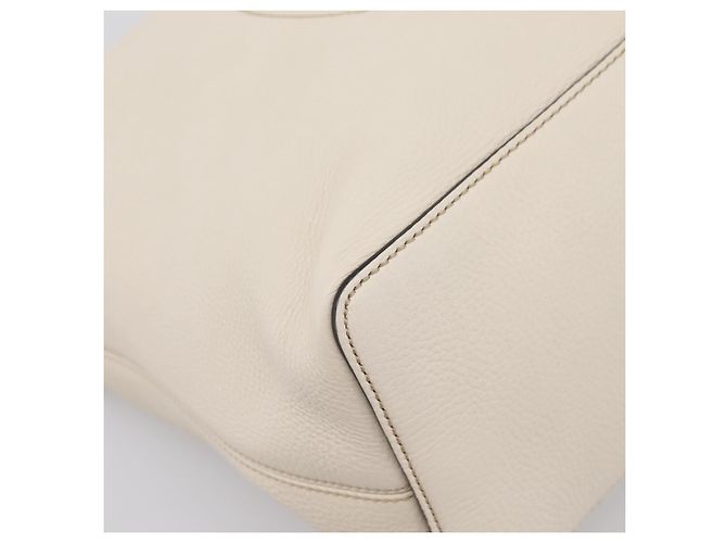 Borsa a tracolla GUCCI Soho in pelle 2way White Gold 408825 Auth ka6326V Bianco D'oro - vista 13