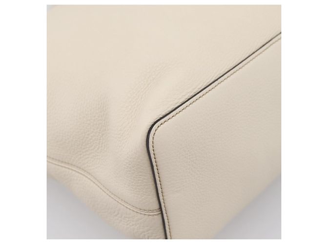 Borsa a tracolla GUCCI Soho in pelle 2way White Gold 408825 Auth ka6326V Bianco D'oro - vista 15