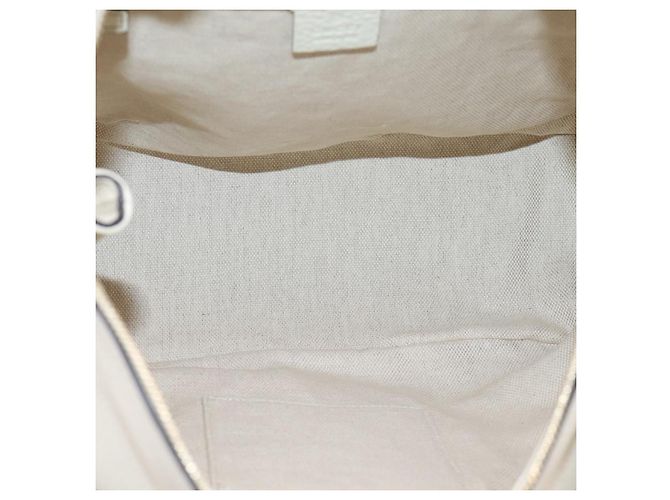 Borsa a tracolla GUCCI Soho in pelle 2way White Gold 408825 Auth ka6326V Bianco D'oro - vista 19