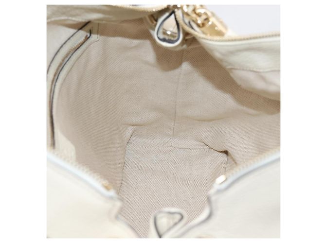 Borsa a tracolla GUCCI Soho in pelle 2way White Gold 408825 Auth ka6326V Bianco D'oro - vista 20