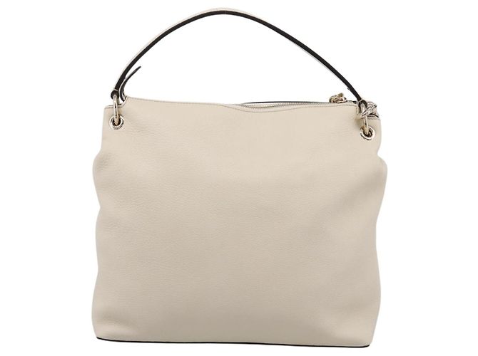 Borsa a tracolla GUCCI Soho in pelle 2way White Gold 408825 Auth ka6326V Bianco D'oro - vista 3