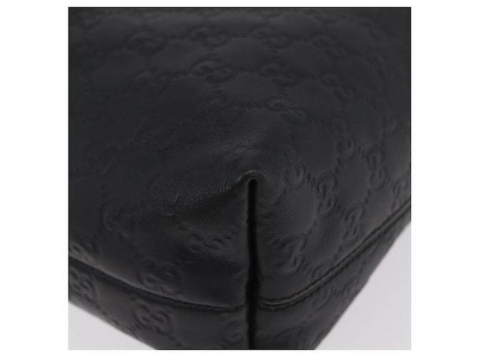 Bolso de hombro GUCCI GuccissimaGG de piel 2way Negro Plata 232961 Auth mr3044A - vista 14