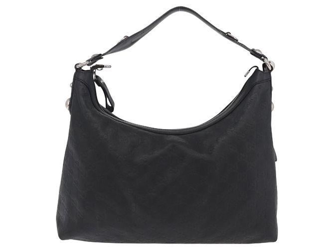 Bolso de hombro GUCCI GuccissimaGG de piel 2way Negro Plata 232961 Auth mr3044A - vista 2