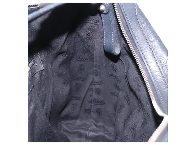 Bolso de hombro GUCCI GuccissimaGG de piel 2way Negro Plata 232961 Auth mr3044A - vista 20
