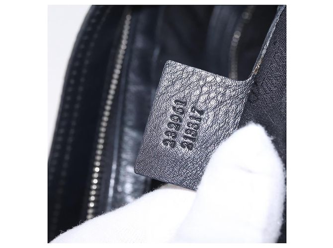 Bolso de hombro GUCCI GuccissimaGG de piel 2way Negro Plata 232961 Auth mr3044A - vista 24