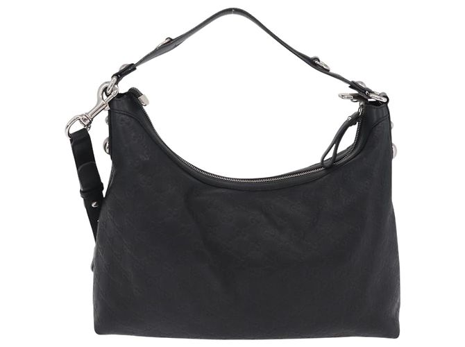 Bolso de hombro GUCCI GuccissimaGG de piel 2way Negro Plata 232961 Auth mr3044A - vista 3