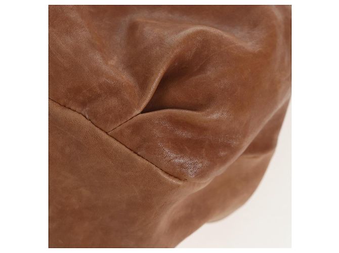 Borsa a tracolla Miu Miu in pelle 2way marrone tono oro Auth 205819A - vista 16
