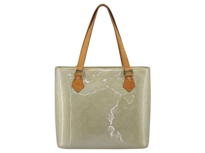 LOUIS VUITTON Monogram Vernis Houston Handtasche Gris M91053 LV Auth ep15992 Grau - Ansicht 2