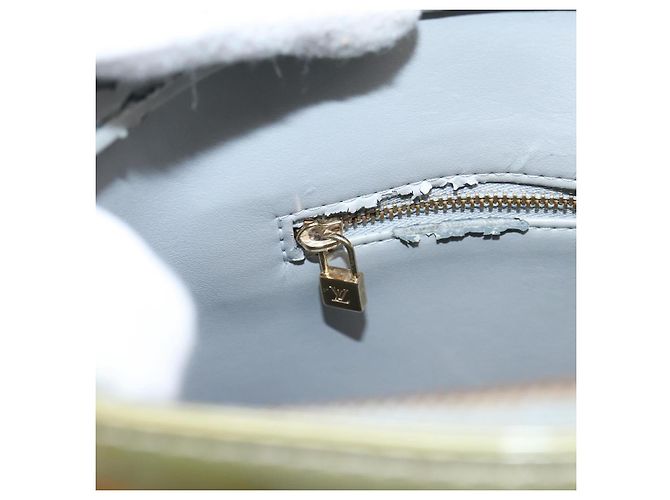 LOUIS VUITTON Monogram Vernis Houston Handtasche Gris M91053 LV Auth ep15992 Grau - Ansicht 25
