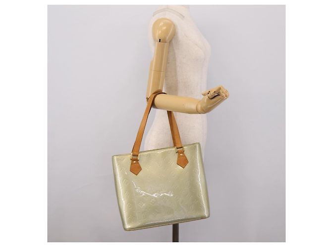 LOUIS VUITTON Monogram Vernis Houston Handtasche Gris M91053 LV Auth ep15992 Grau - Ansicht 28