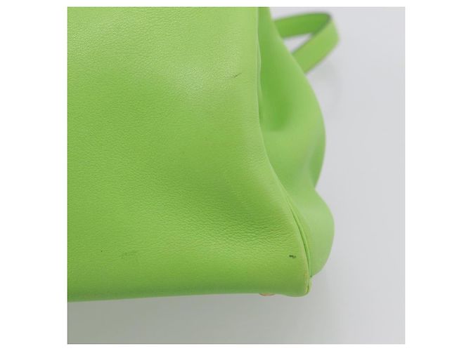 Hermès Borsa a mano HERMES Kelly 32 in pelle 2way Verde Gold Auth 205964SM D'oro - vista 18