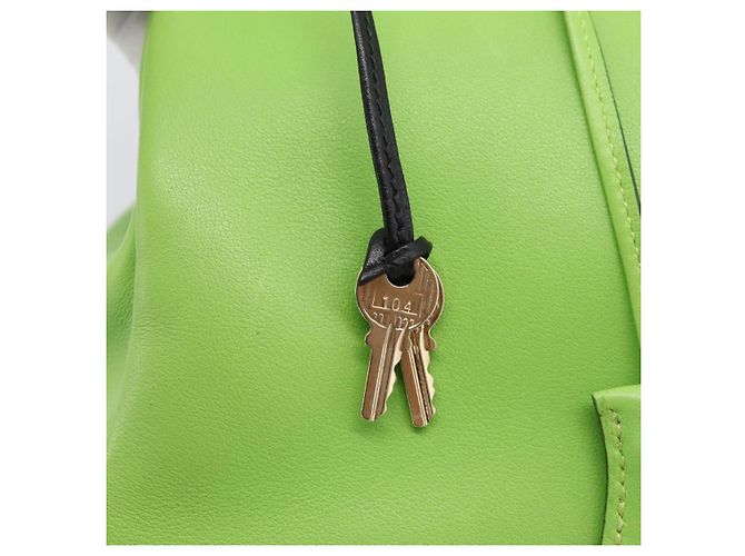 Hermès Borsa a mano HERMES Kelly 32 in pelle 2way Verde Gold Auth 205964SM D'oro - vista 19