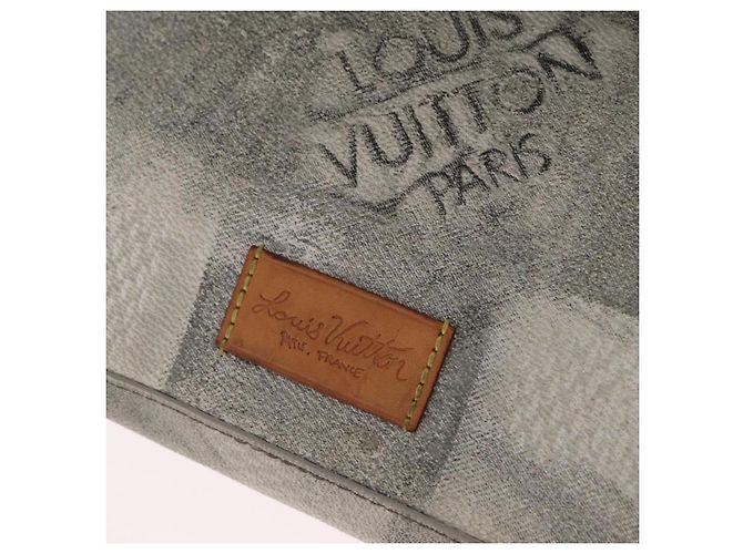 Borsa Messenger LOUIS VUITTON Damier Salt Trio White N50068 LV Auth ka6360 Bianco - vista 21