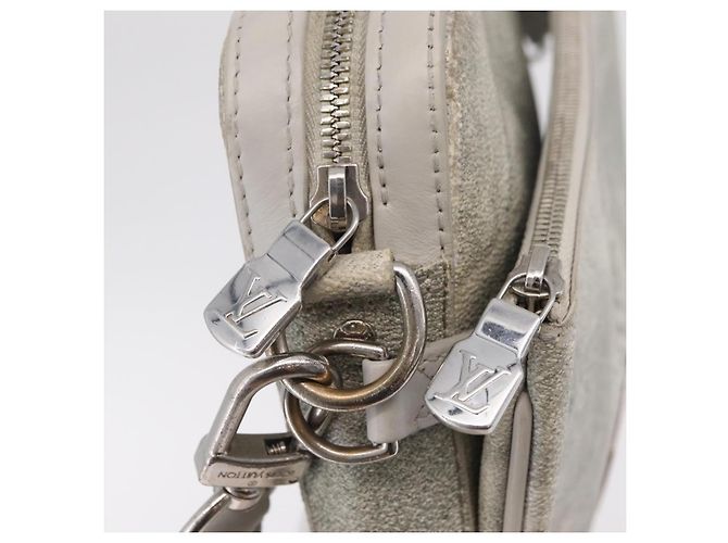 Borsa Messenger LOUIS VUITTON Damier Salt Trio White N50068 LV Auth ka6360 Bianco - vista 22